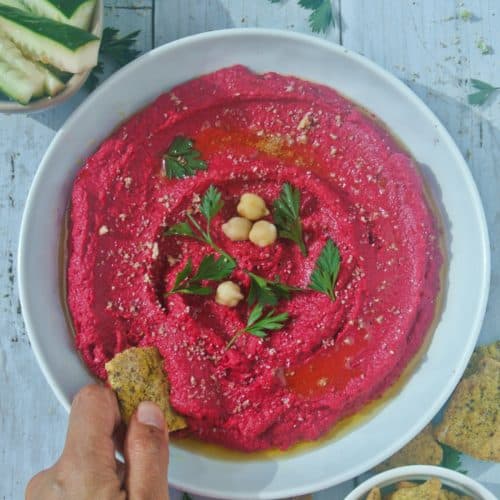 Hummus de remolacha