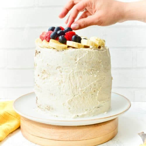 Torta de cumpleaños sin azúcar refinada