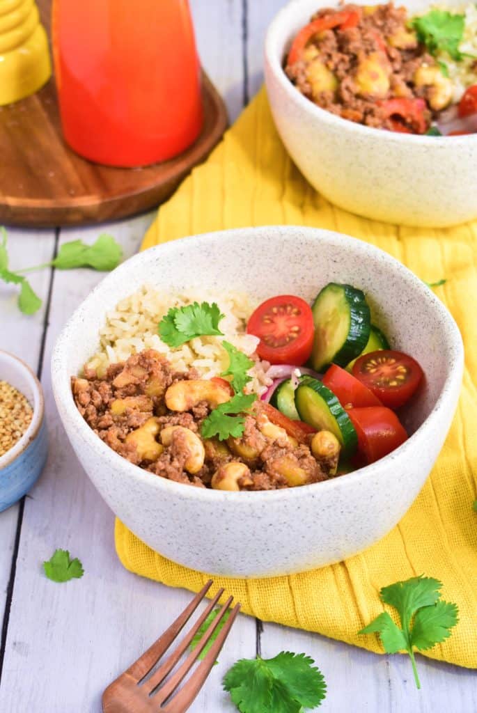 Receta saludable para preparar bowl de carne
