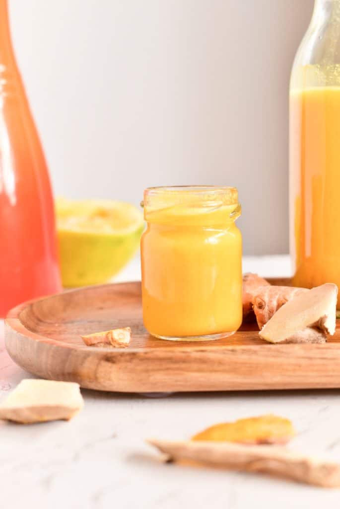 Shot de jengibre y cúrcuma