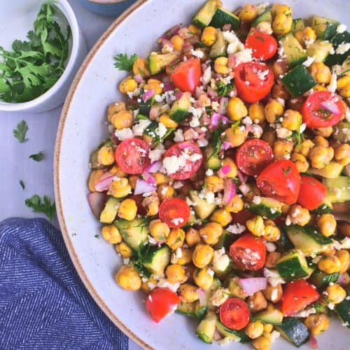 Ensalada de garbanzos mediterránea