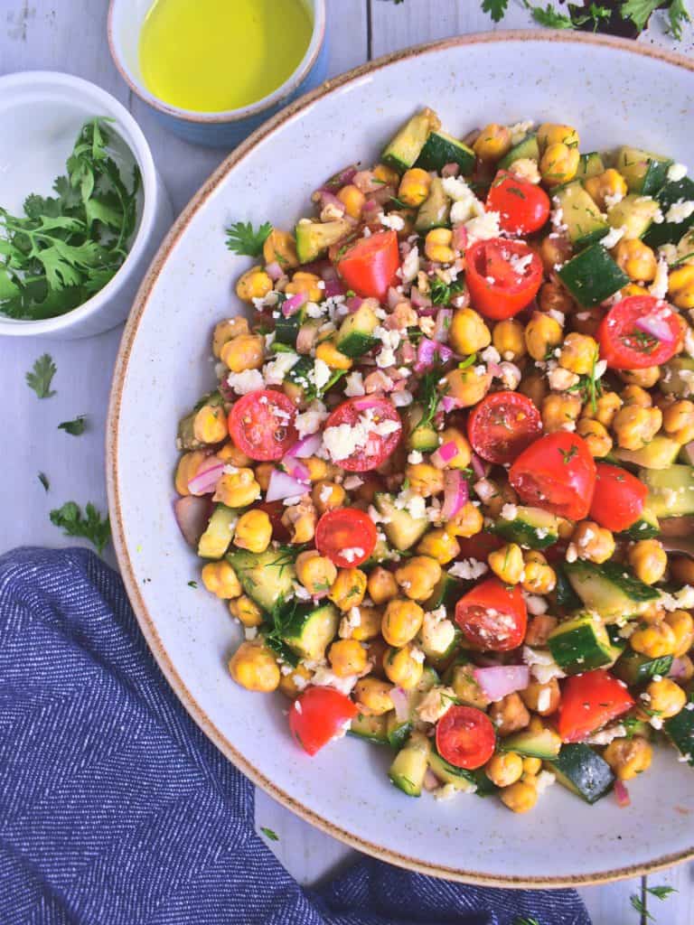 Ensalada de garbanzos mediterránea