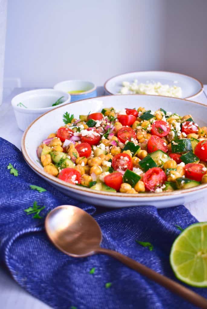 Ensalada de garbanzos mediterránea