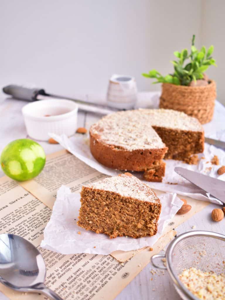Tarta de Santiago sin azúcar refinada