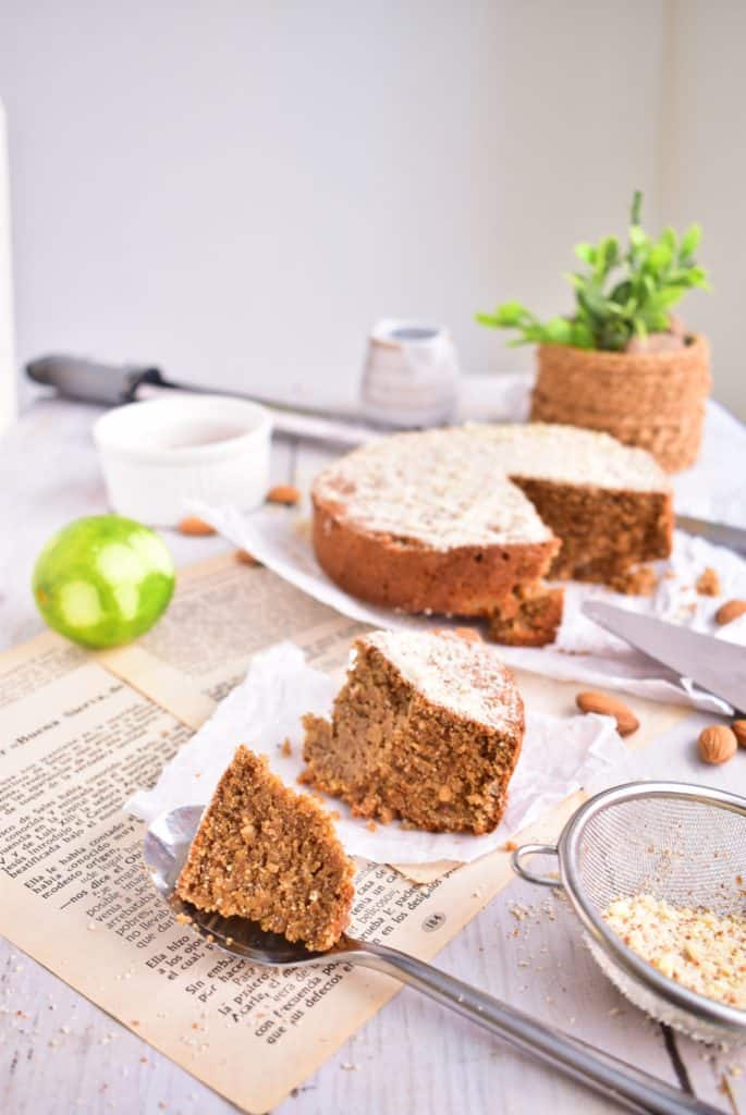 Tarta de Santiago saludable