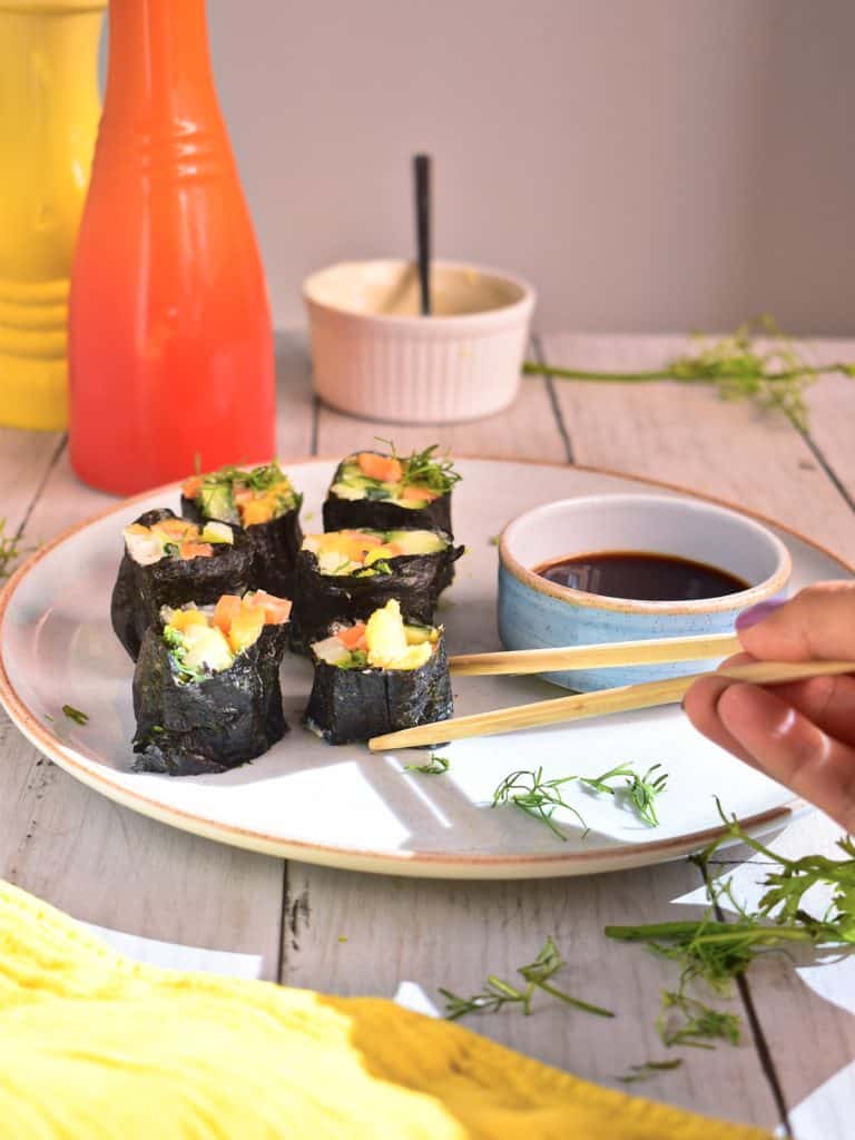 Sushi vegano