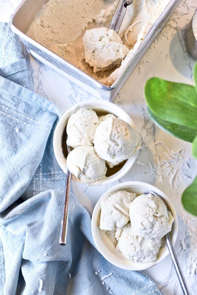 helado de coco casero