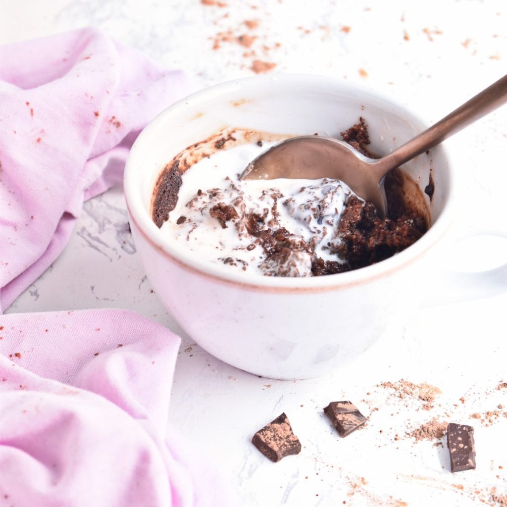 Receta Mug Cake de chocolate