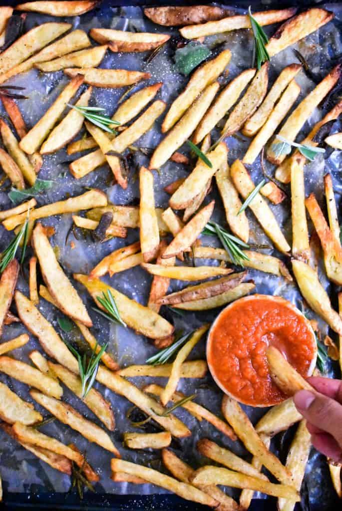 papas francesas al horno