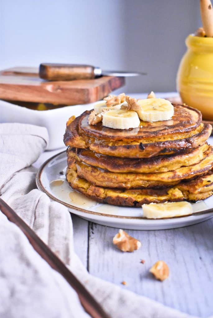 Pancakes saludables de auyama