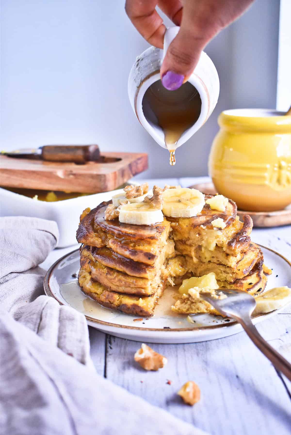 Pancakes saludables de auyama