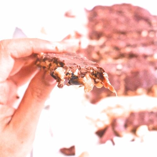 🍫Cómo hacer barras energéticas de dátiles y chocolate en casa (sin horno)